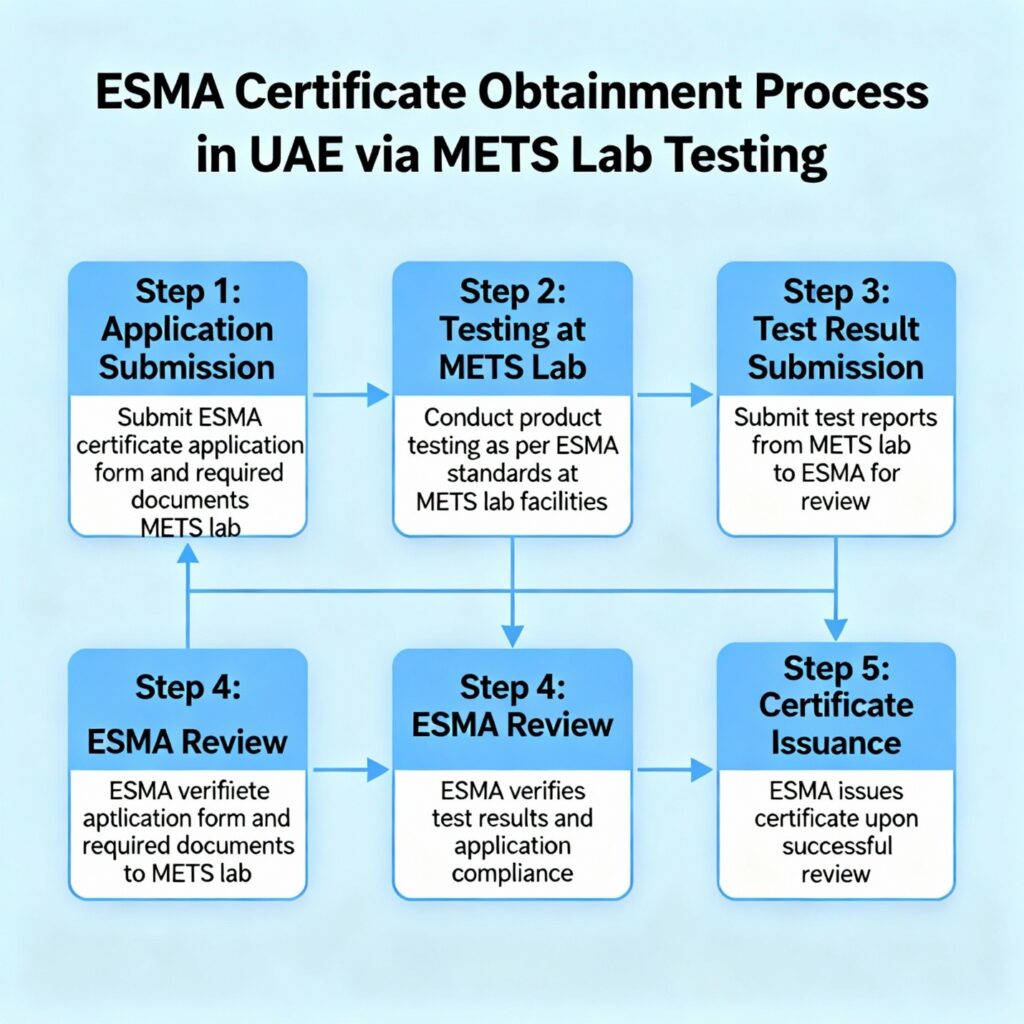 ESMA Certificate Obtaining Process in UAE via METS Lab